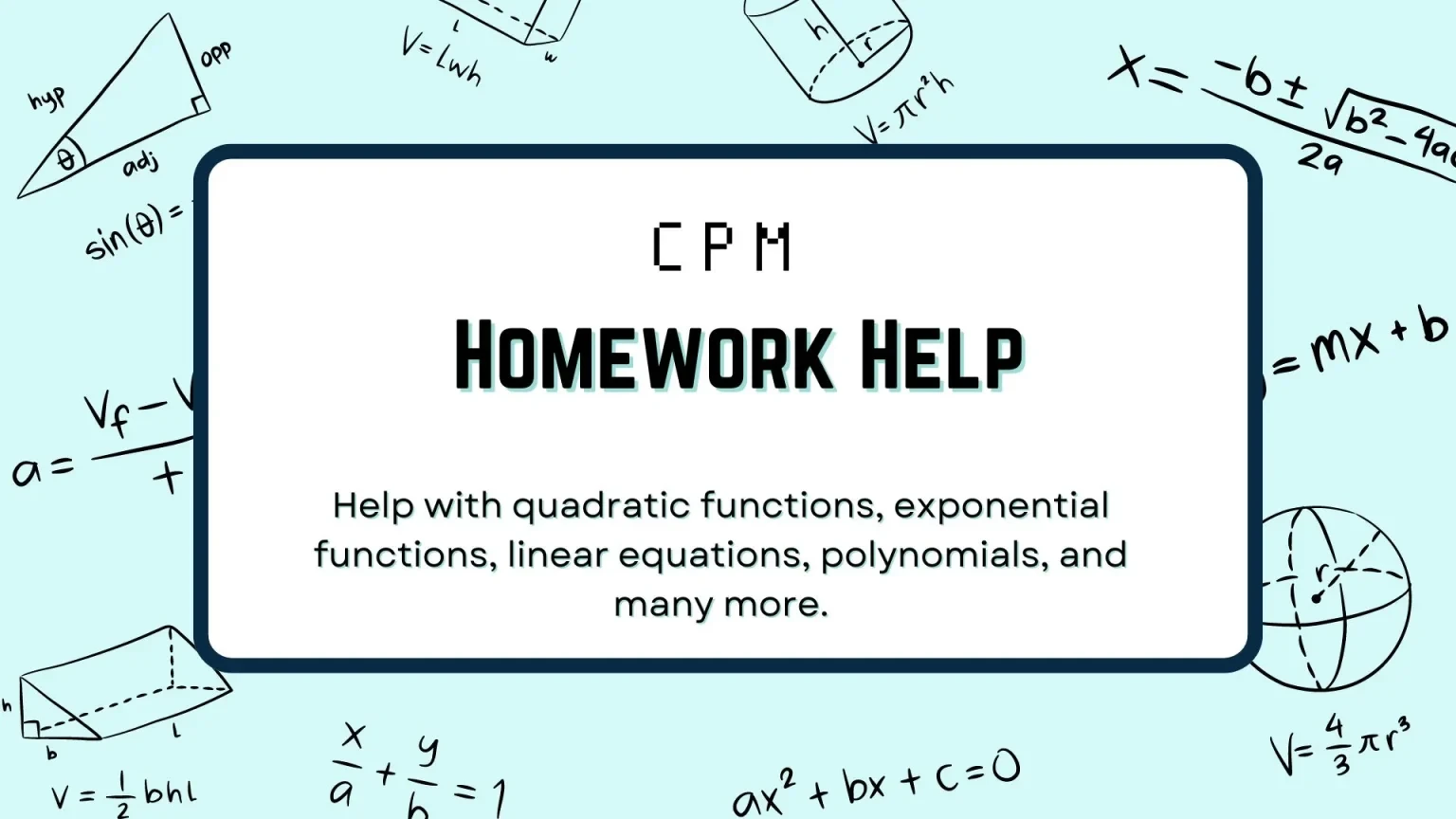 CPM HW Help